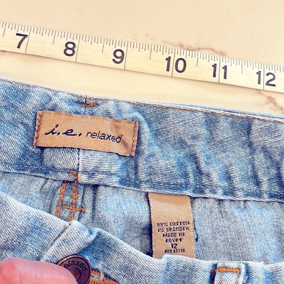 i.e. relaxed faded jeans. Size 12. Very comfortable. Made in Egypt. - Picture 11 of 16